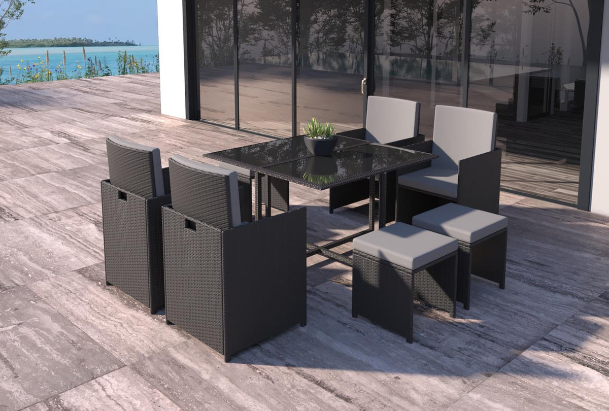 Salon de jardin résine tressée