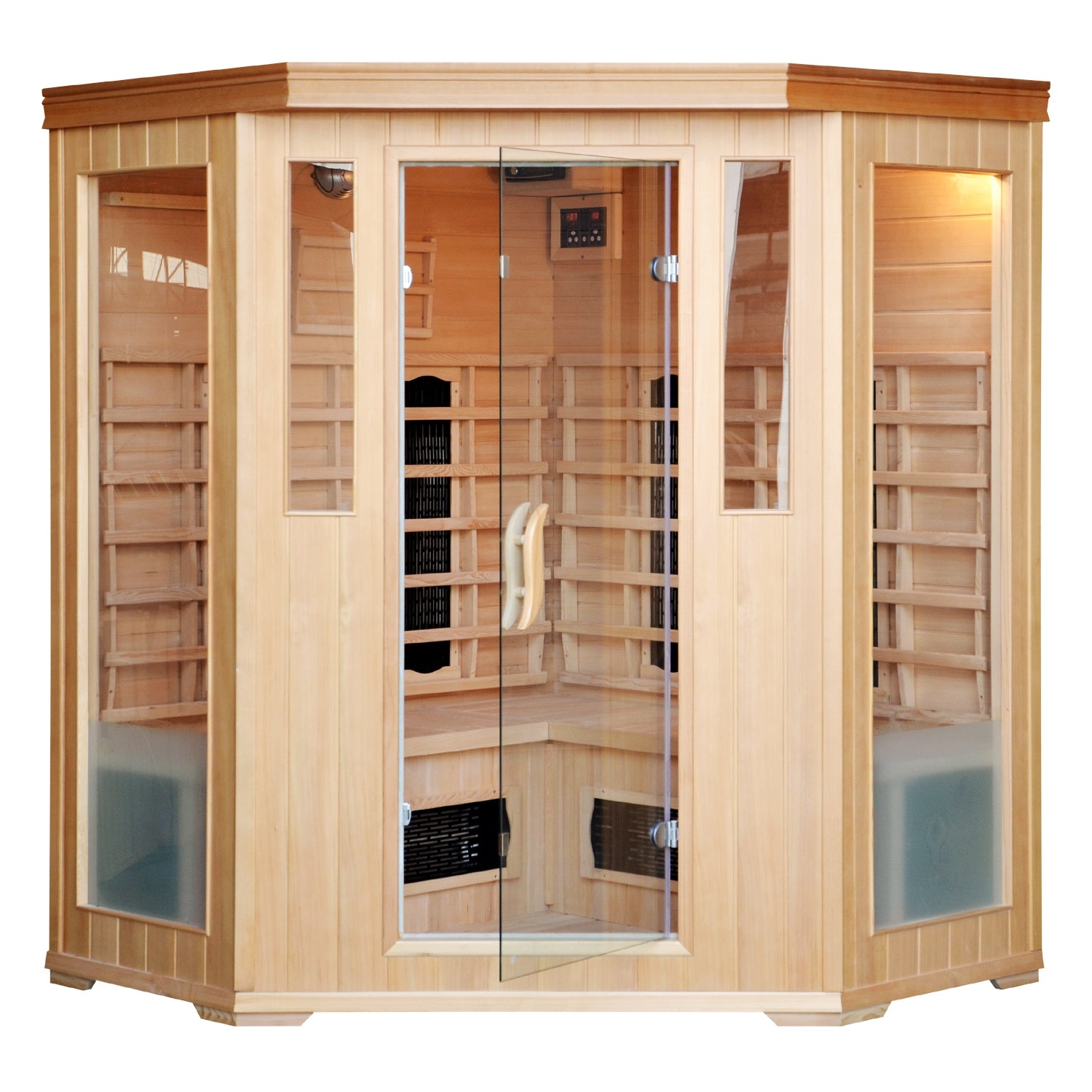 Cabine de sauna luxe infrarouge 3/4 places LOFOTEN