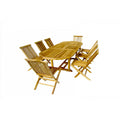 Table ovale 120 cm + 8 chaises LIRENO