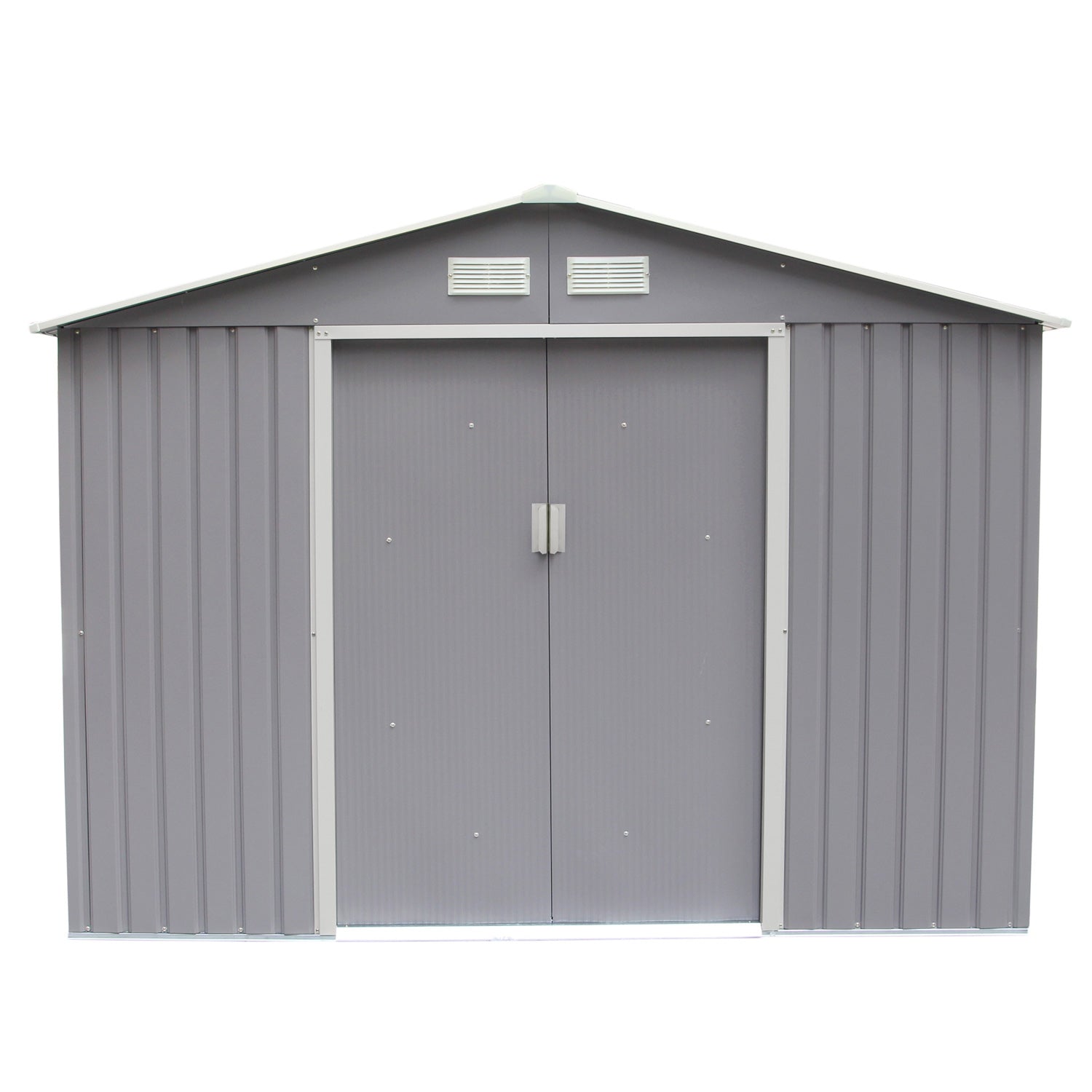 Abri de jardin 8,84 m² en acier gris ONYX