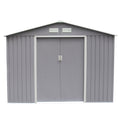 undefined Abri de jardin 8,84 m² en acier gris