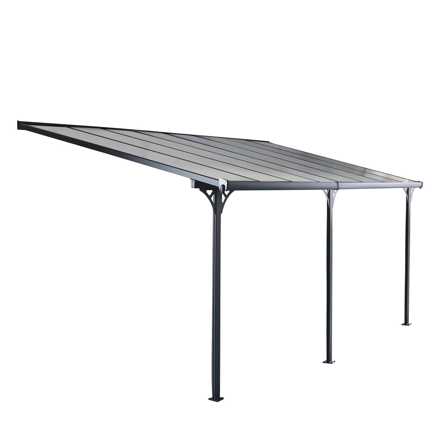 Tonnelle murale 15,15 m² en aluminium RAICES