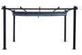 undefined Pergola auto-portée 3 x 4 m avec toile rétractable grise