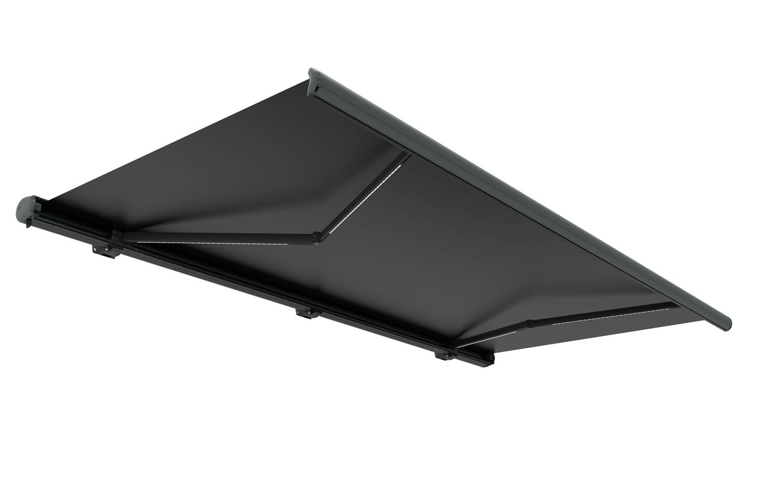 Store banne LED motorisé 4 x 3 m gris OITIS