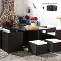 Miami 8 noir/blanc + housse de protection ERVILO
