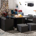 Miami 8 noir/gris + housse de protection ERVILO
