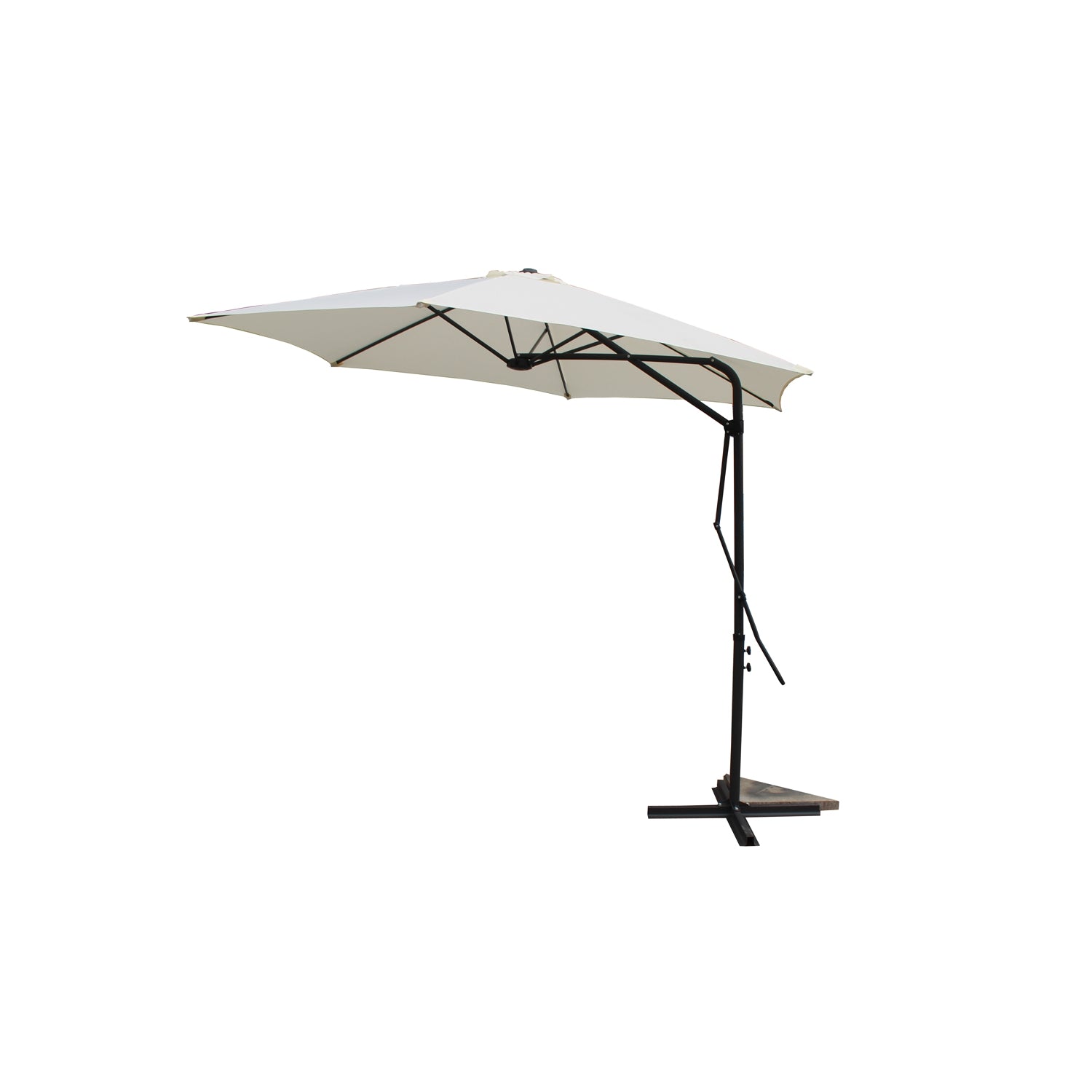 Parasol  ecru droit rond 2,94 x 2,94 m ARMACAO