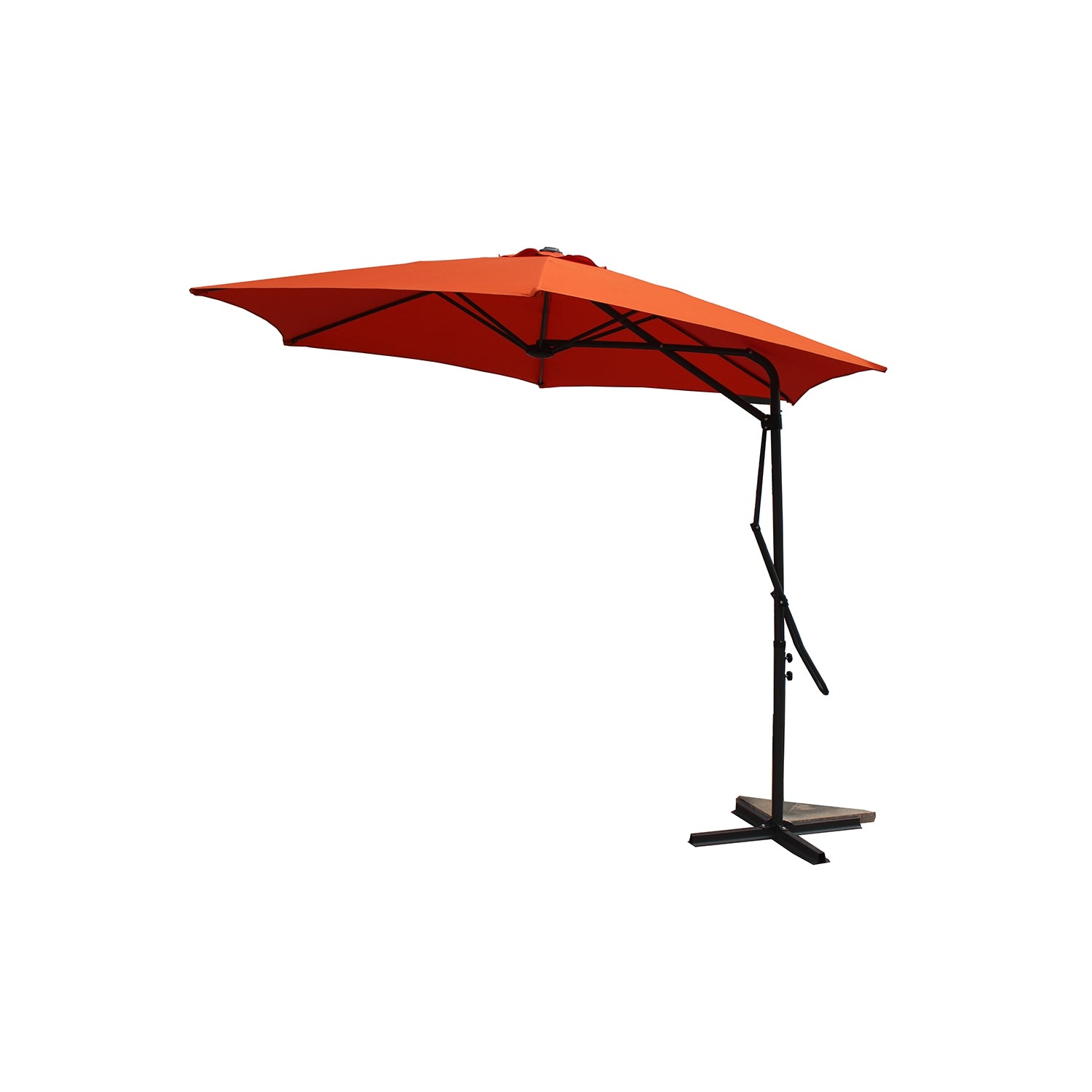 Parasol  terracotta droit rond 2,94 x 2,94 m ARMACAO