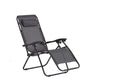 Transat inclinable noir et gris foncé ANALU