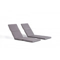 Lot de 2 coussins pour transat gris MERALO