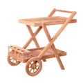 Desserte en teck avec roues CORALIA