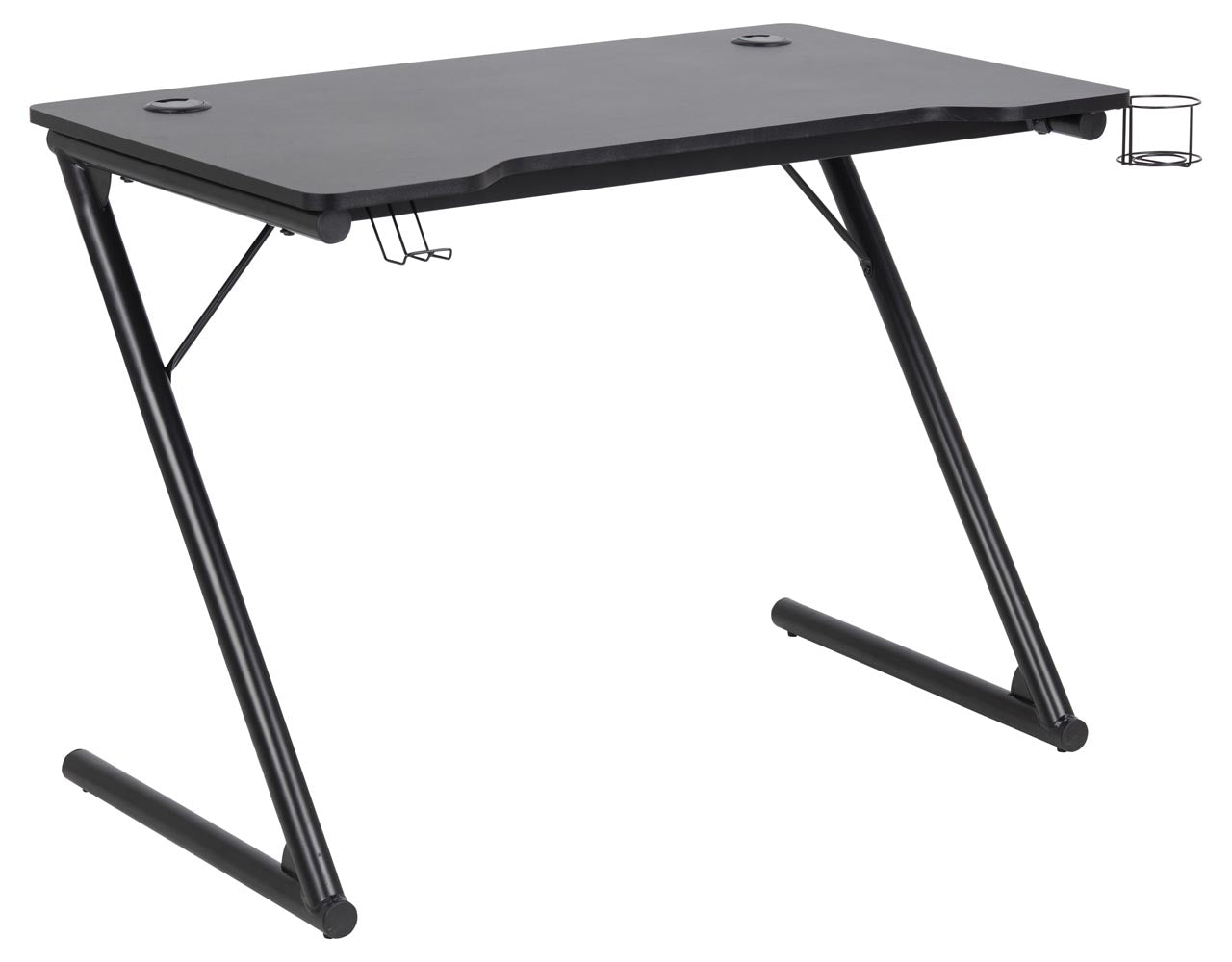 Bureau de gaming noir en composite bois GAMER