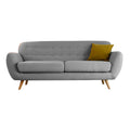 Canapé 3 places gris anthracite EMONIA