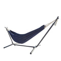 Hamac sur pied 2,6 m avec toile en polyester bleu SAGUEDO