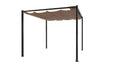 undefined Pergola autoportante 3 x 3 m en acier avec toile taupe
