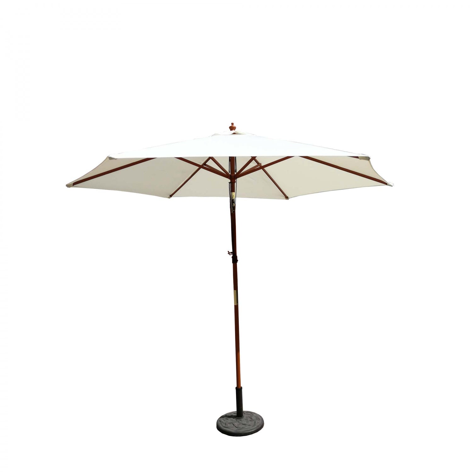 Parasol ecru droit rond 3 x 3 m DANINE