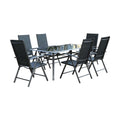 Table de jardin et 6 chaises en aluminium RELARO