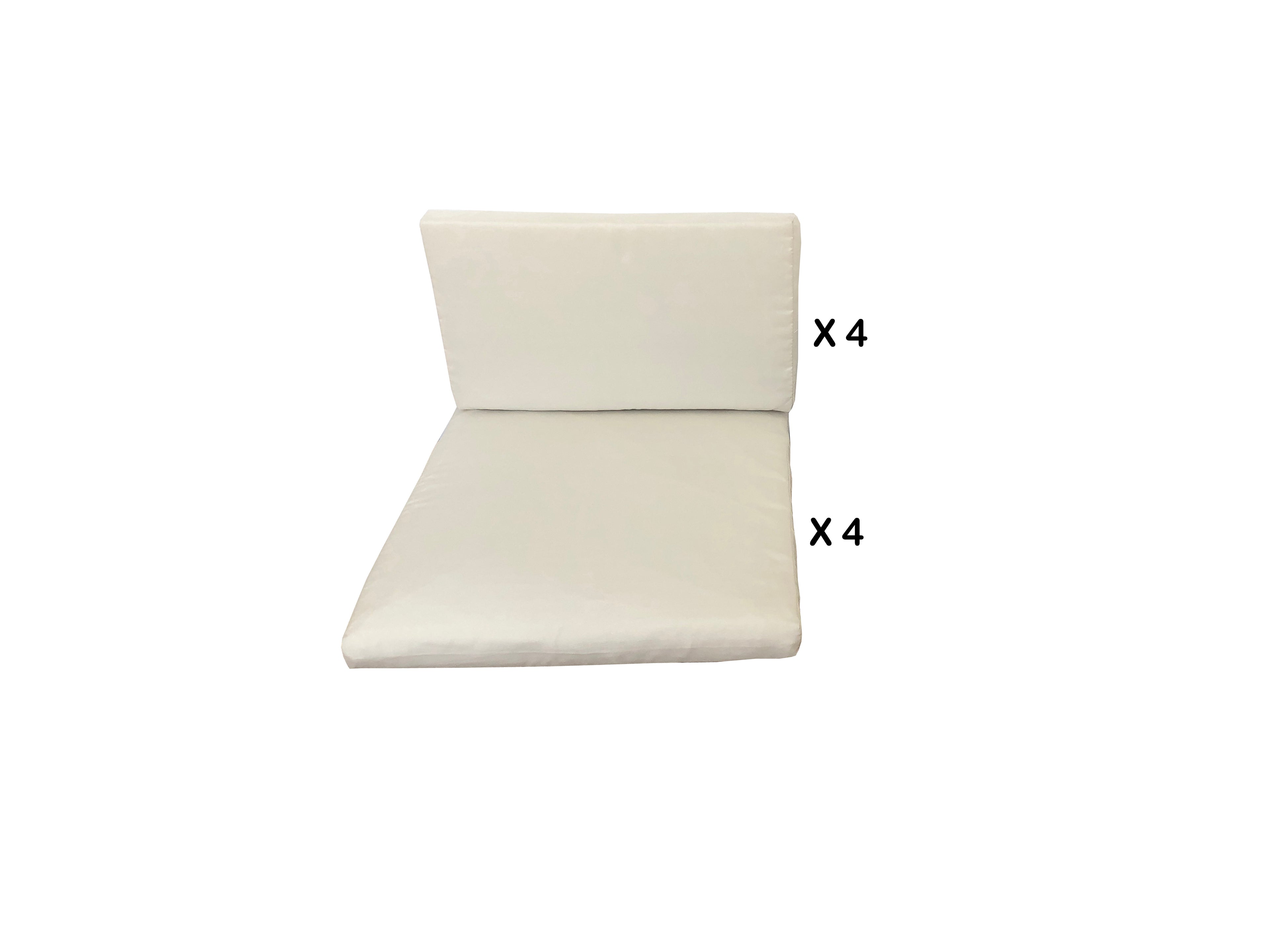 Housses de coussins blanc ERVILO