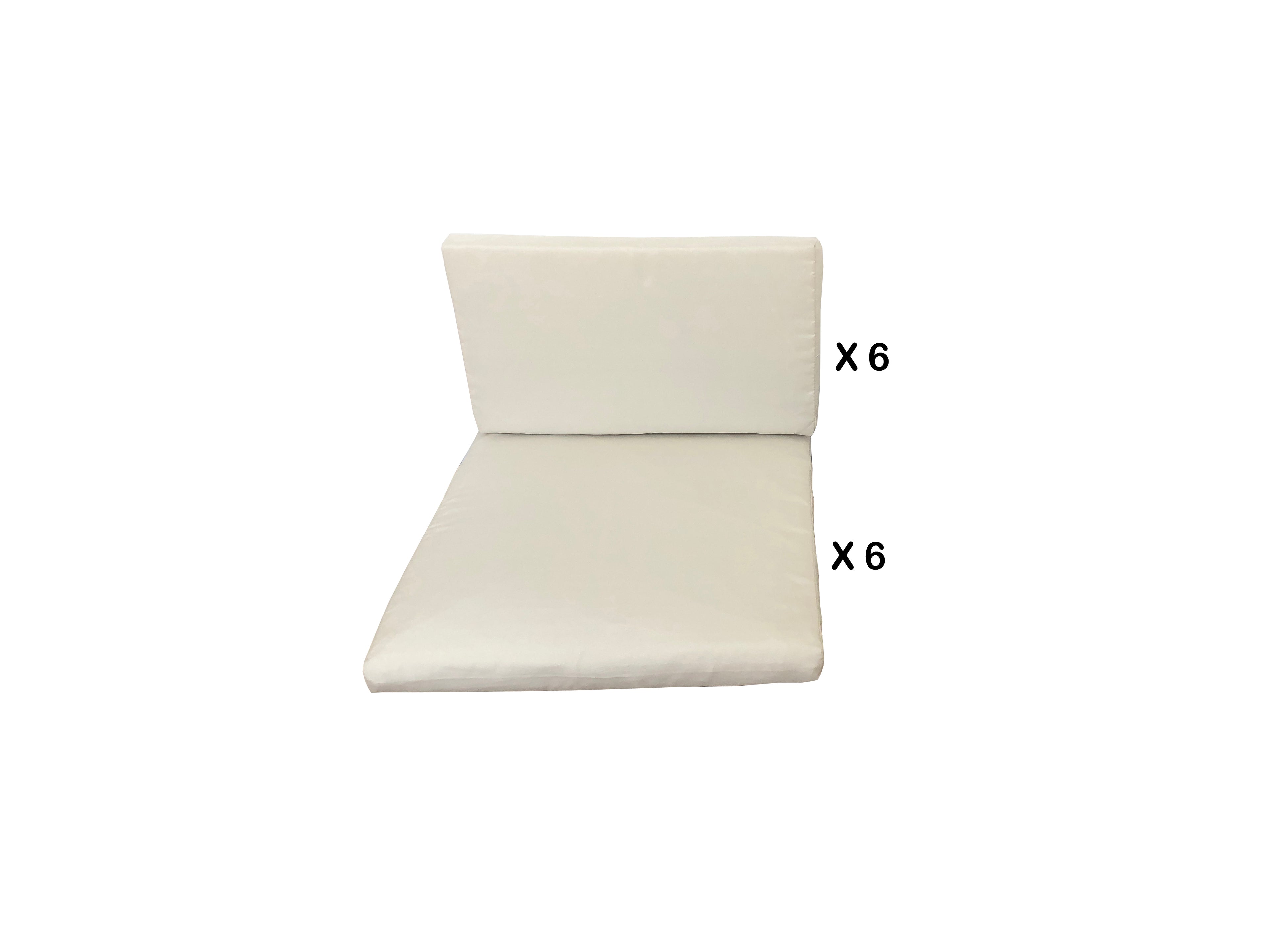 Housses de coussins blanc ERVILO