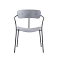 Lot de 2 chaises design gris clair LOS ANGELES
