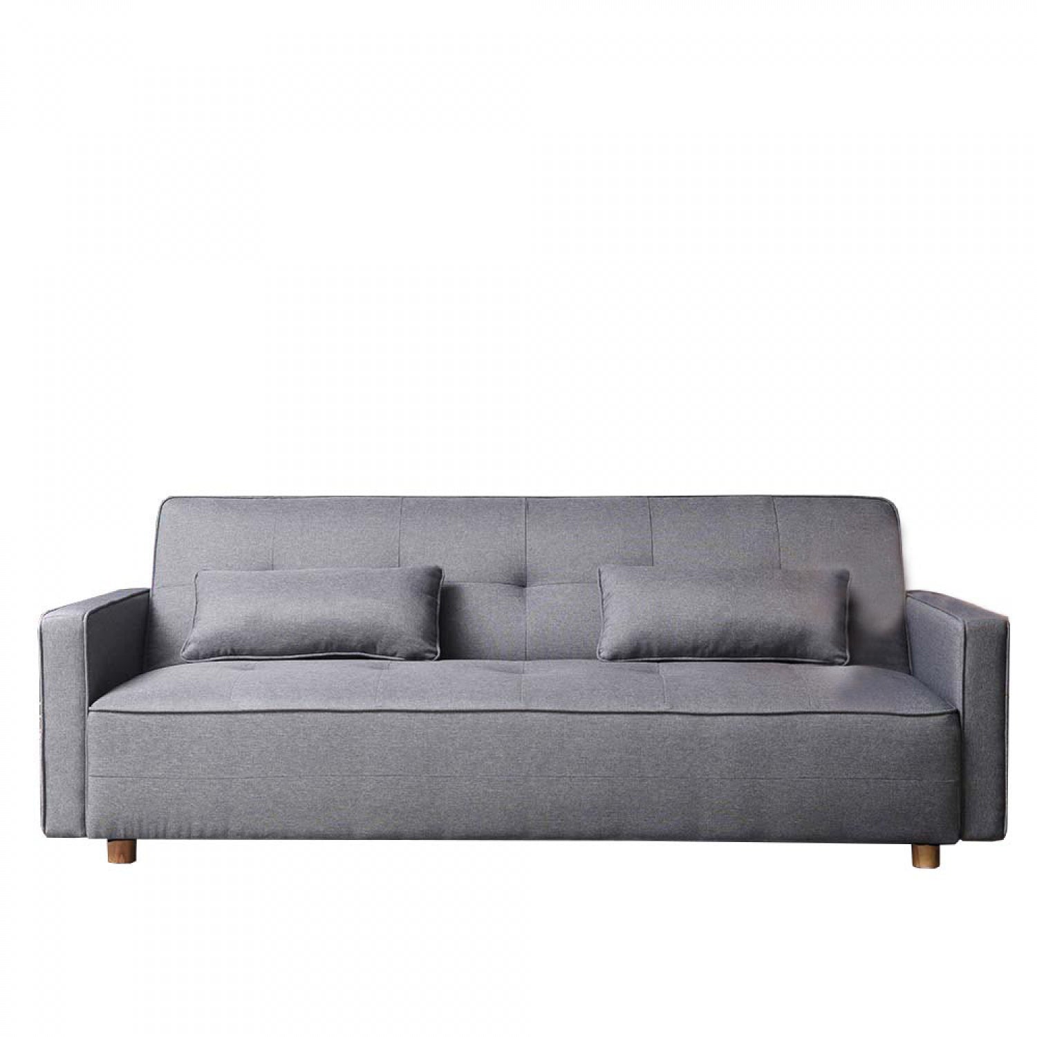 Canapé scandinave convertible 3 places en tissu gris COOPER