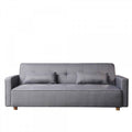 Canapé scandinave convertible 3 places en tissu gris  LIP