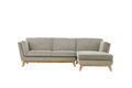 Canapé 3 places scandinave velours côtelé gris OSBY