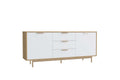Buffet scandinave blanc et bois naturel TIFANY