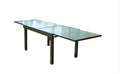 Table de jardin extensible en aluminium grise ARVONA