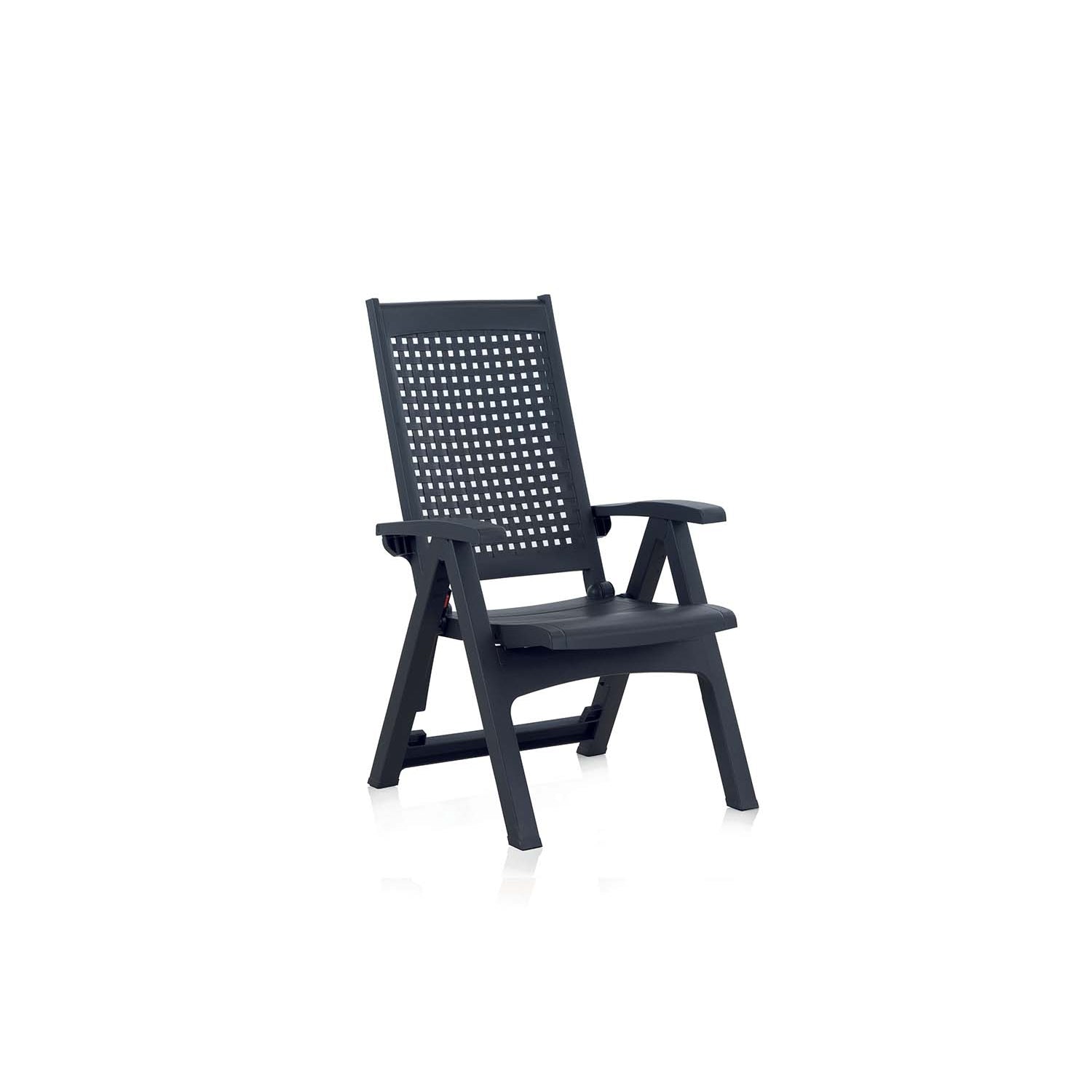 Fauteuil multipositions gris anthracite MALMOE