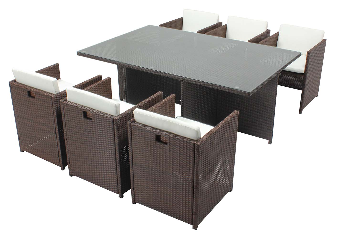 Miami 6 marron/blanc + housse de protection REGINA