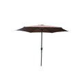 Parasol marron rond 2,94 x 2,94 m PORTO