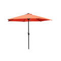 Parasol terracotta rond 2,66 x 2,66 m led FEIRO