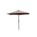 Parasol marron rond 2,66 x 2,66 m led FEIRO