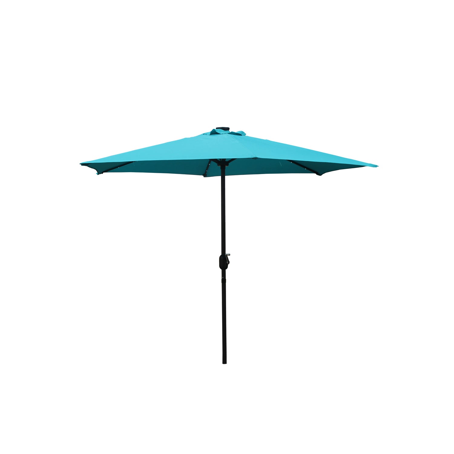 Parasol bleu rond 2,66 x 2,66 m led FEIRO