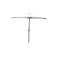 Parasol ecru droit demi-rond 2,66 x 1,36 m SYRACUSE