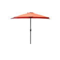 undefined Parasol  terracotta droit demi-rond 2,66 x 1,36 m
