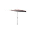 Parasol  marron droit demi-rond 2,66 x 1,36 m KOS