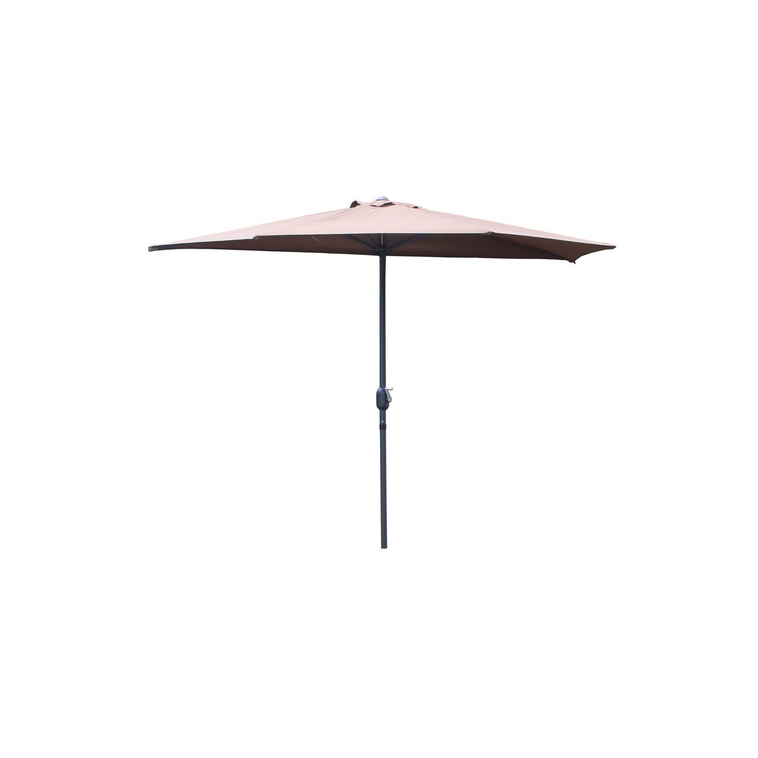 Parasol  marron droit demi-rond 2,66 x 1,36 m KOS