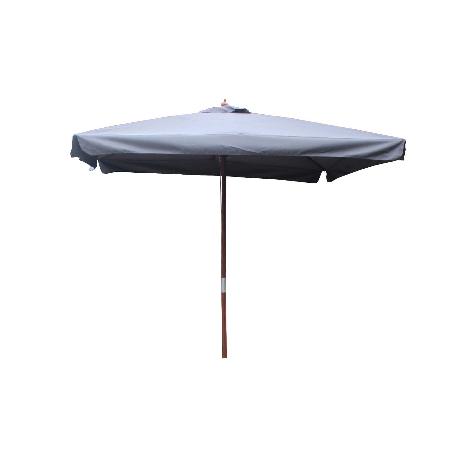 Parasol gris droit rond 3 x 3 m ULFI