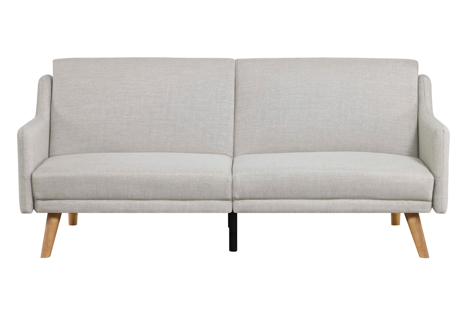 Canapé scandinave convertible 3 places en tissu gris clair CASSIS