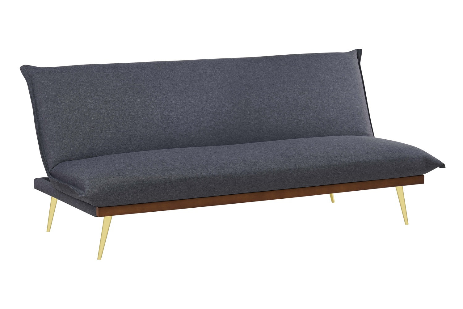 Banquette clic clac 3 places en tissu gris foncé SAMUEL