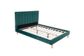 undefined Lit scandinave 160x200 cm en velours vert