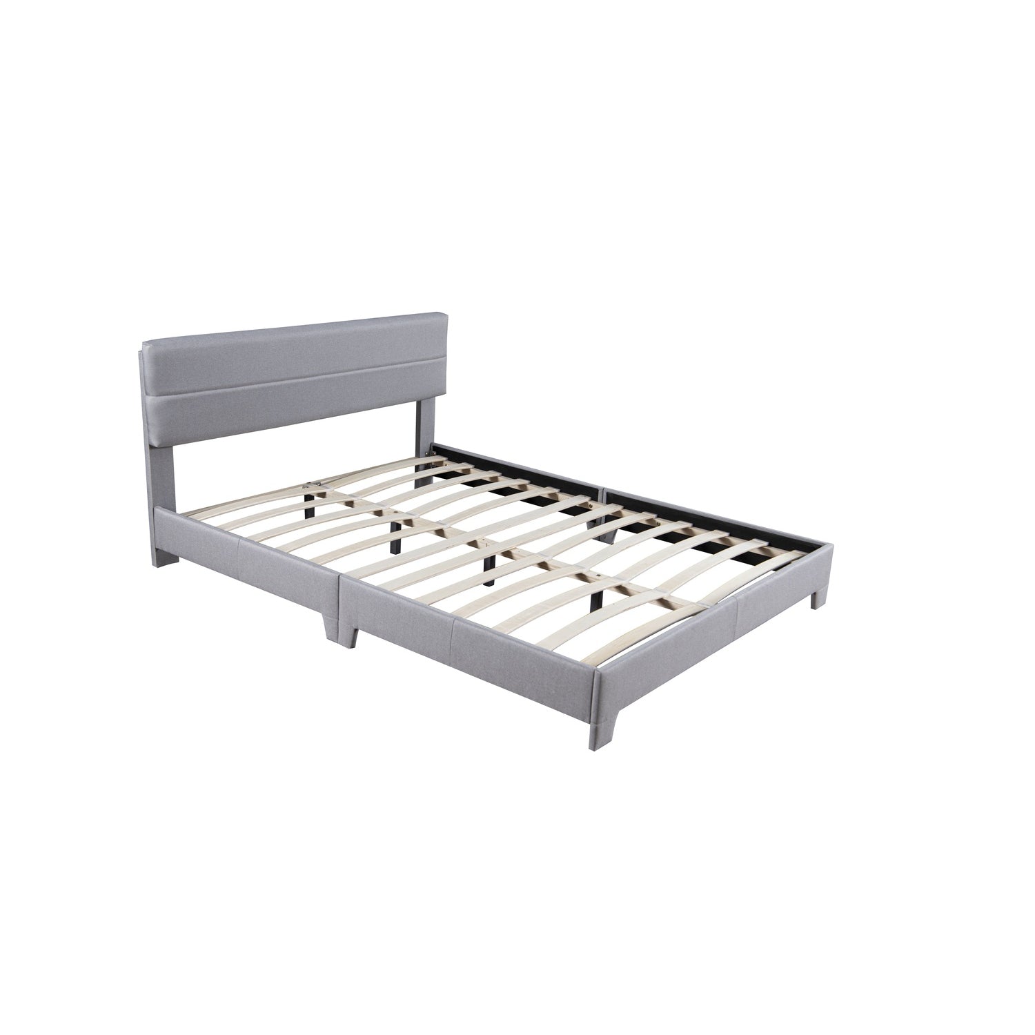 Lit design 160x200 gris POPULONIA