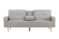 Canapé convertible 3 places en tissu gris EXETER