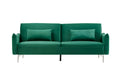 Canapé design convertible 3 places en velours vert SWANSEA