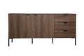 Buffet en bois vintage avec 2 placards et 3 tiroirs CASCAIS