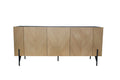 Buffet vintage en bois clair et 3 placards ELORA