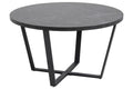 undefined Table basse ronde effet marbre noir