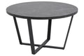Table basse ronde effet marbre noir CAPELLA